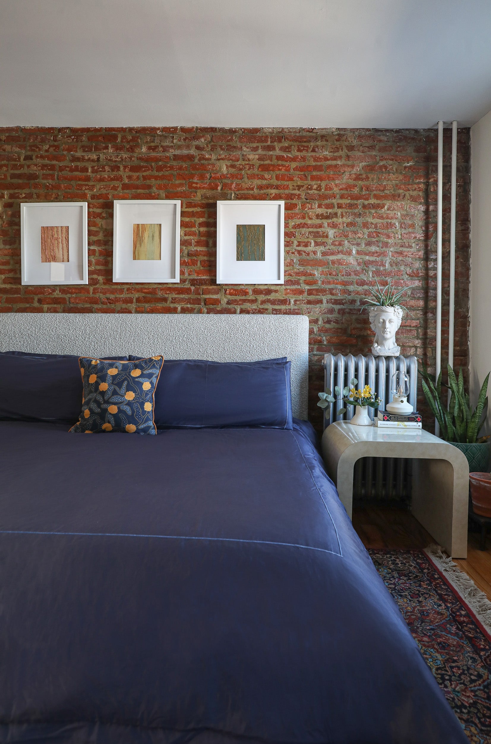 Premium Navy Blue Fitted Sheet Set - Deep Pocket 16