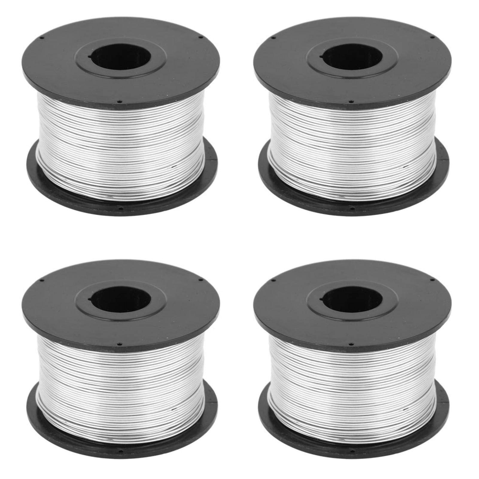 4PCS Steel Wire Ties - 110m Length, 0.8mm Diameter Galvanized Steel Wire for Automatic Tying Machines | Heavy Duty Binding Tool for Construction, Gardening & DIY Projects