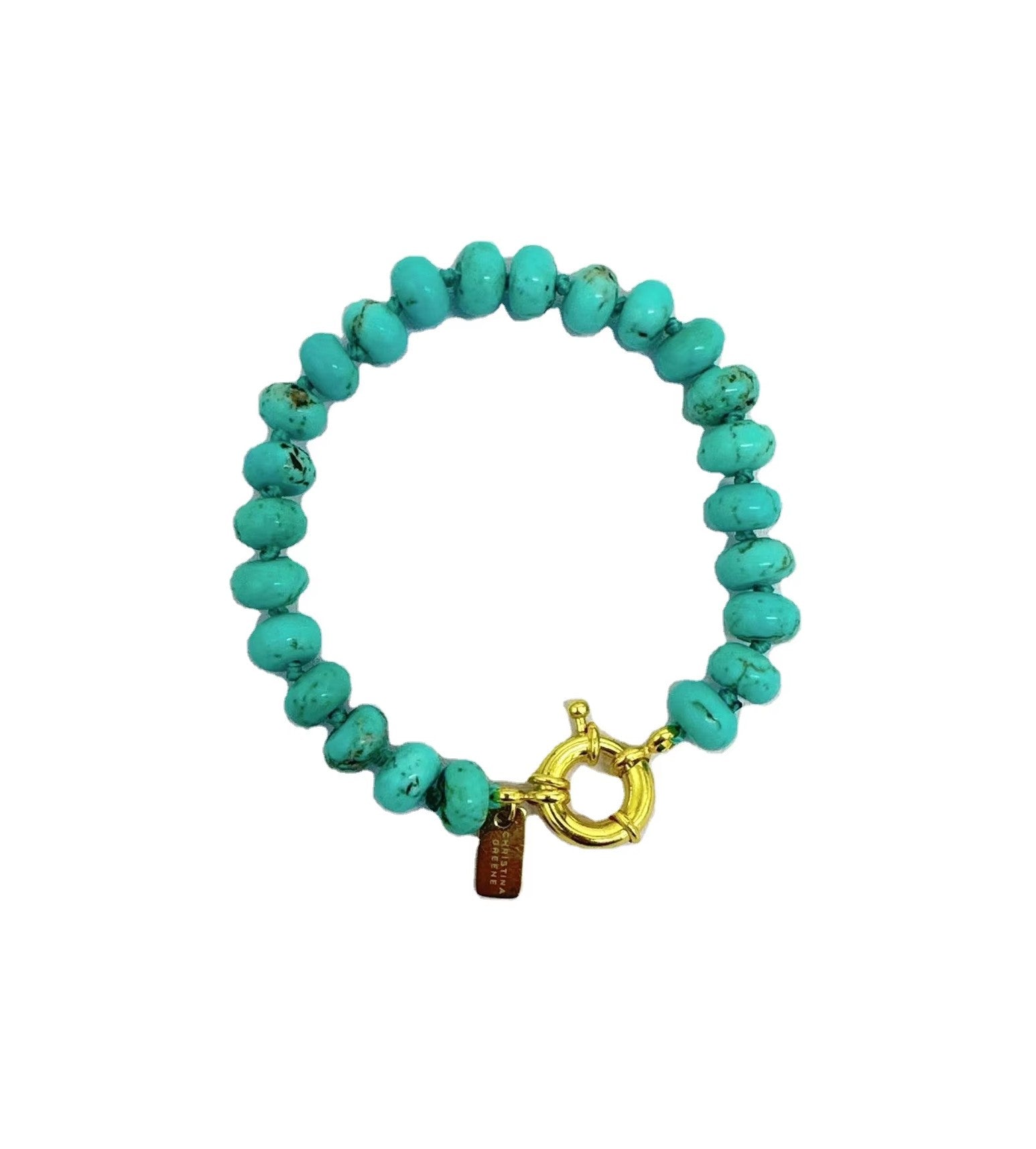 Handmade Eternal Turquoise Beaded Knotted Bracelet for Women - Boho Chic Adjustable Beaded Jewelry for Everyday Wear, Yoga, Meditation & Spiritual Healing