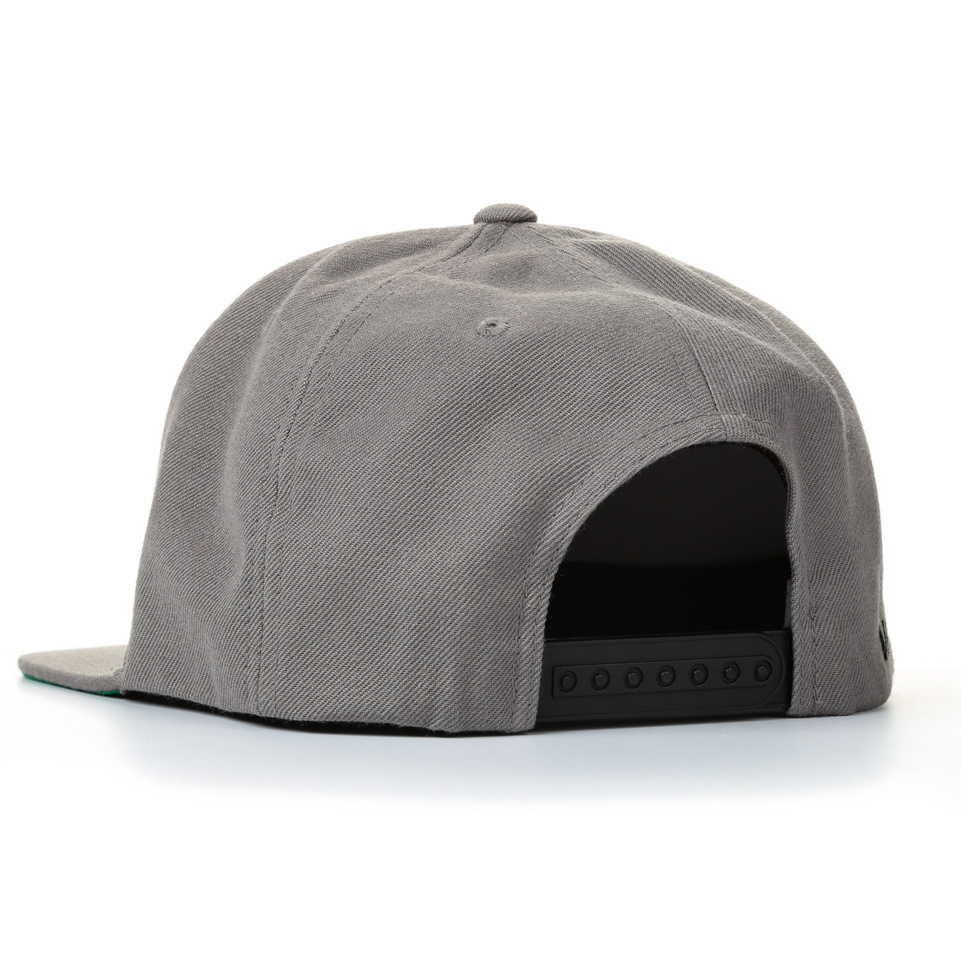 RVCA Grey Twill Snapback Hat - Adjustable Unisex Baseball Cap for Men & Women - Perfect for Outdoor Sports, Casual Wear & Street Fashion