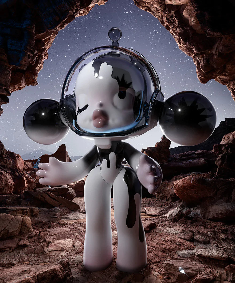 POP MART MEGA α SKULLPANDA 1000% Between Light and Dark Collectible Art Toy - Limited Edition Vinyl Figure for Display, Home Decor & Gift for Collectors