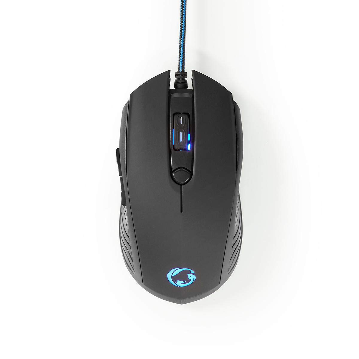NEDIS Gaming Combo Kit - 3 in 1 PC Gaming Headset, Wired Mouse & Large Mouse Pad - Blue/Black - Perfect for Esports, Streaming & Online Gaming