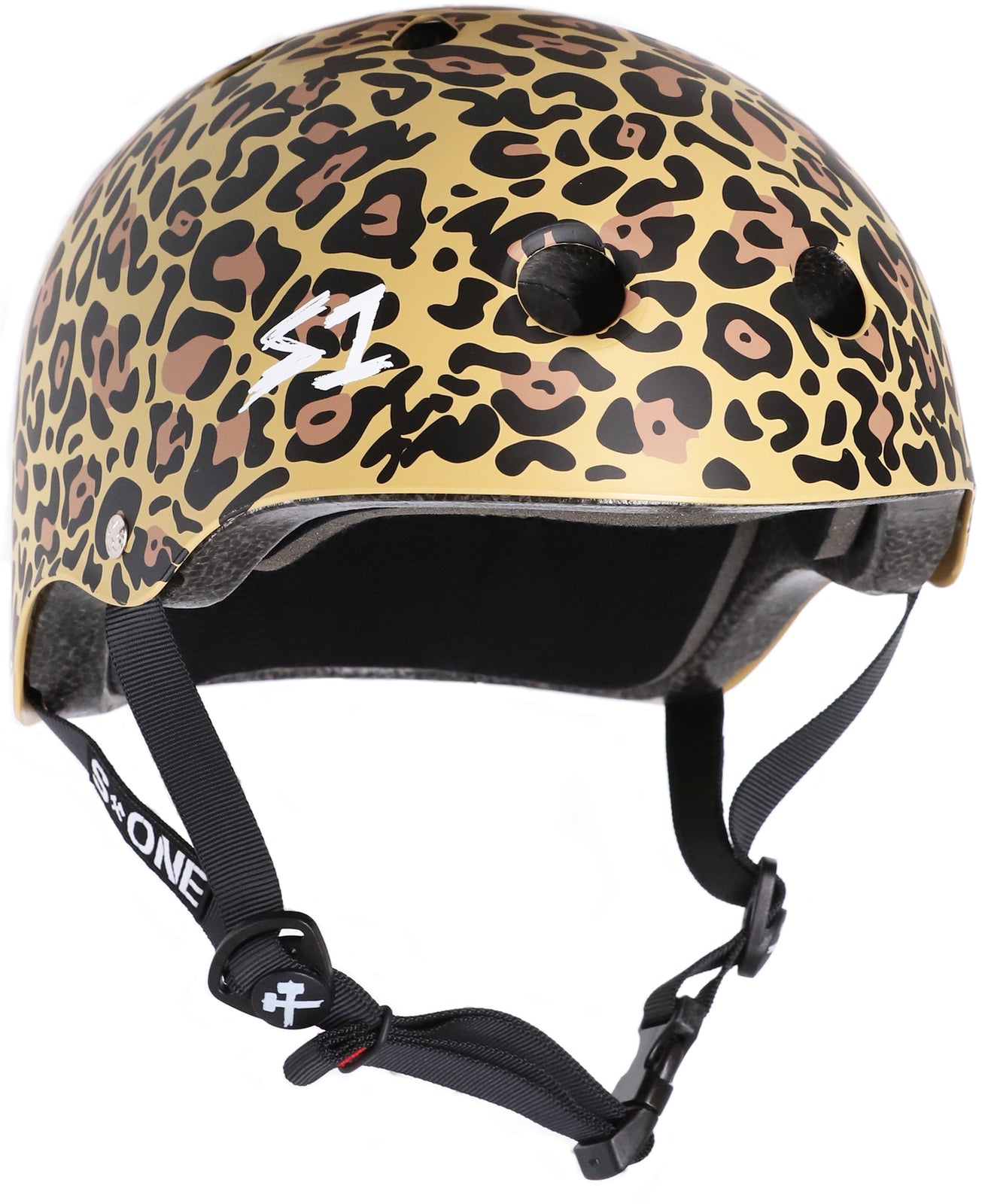 S1 Lifer Helmet - Premium Motorcycle Helmet with Leopard Print Design for Men & Women - Perfect for Street Biking, Cruising & Urban Commuting