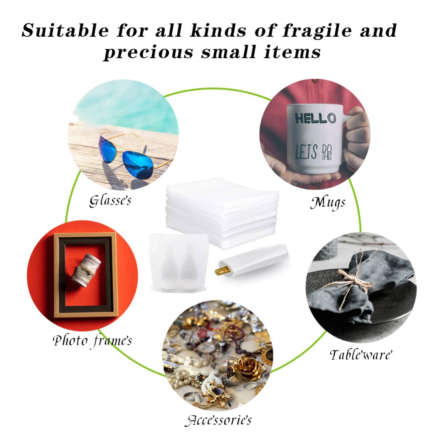 50 Pack Cushion Foam Pouches 12