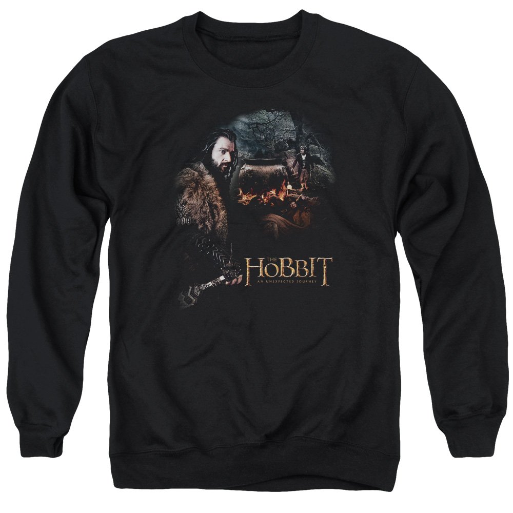 The Hobbit Cauldron Unisex Crewneck Sweatshirt for Men & Women | Fantasy Novel Inspired Casual Wear for Fans & Book Lovers