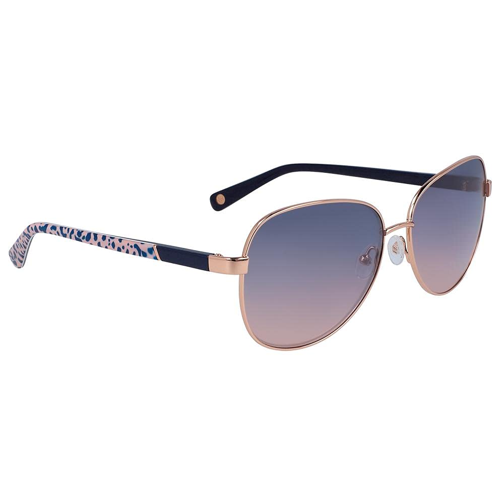 Nine West NW 126 S 770 Rose Gold Polarized Sunglasses for Women - UV Protection, Fashion Cat Eye Frame - Perfect for Driving, Beach & Outdoor Activities