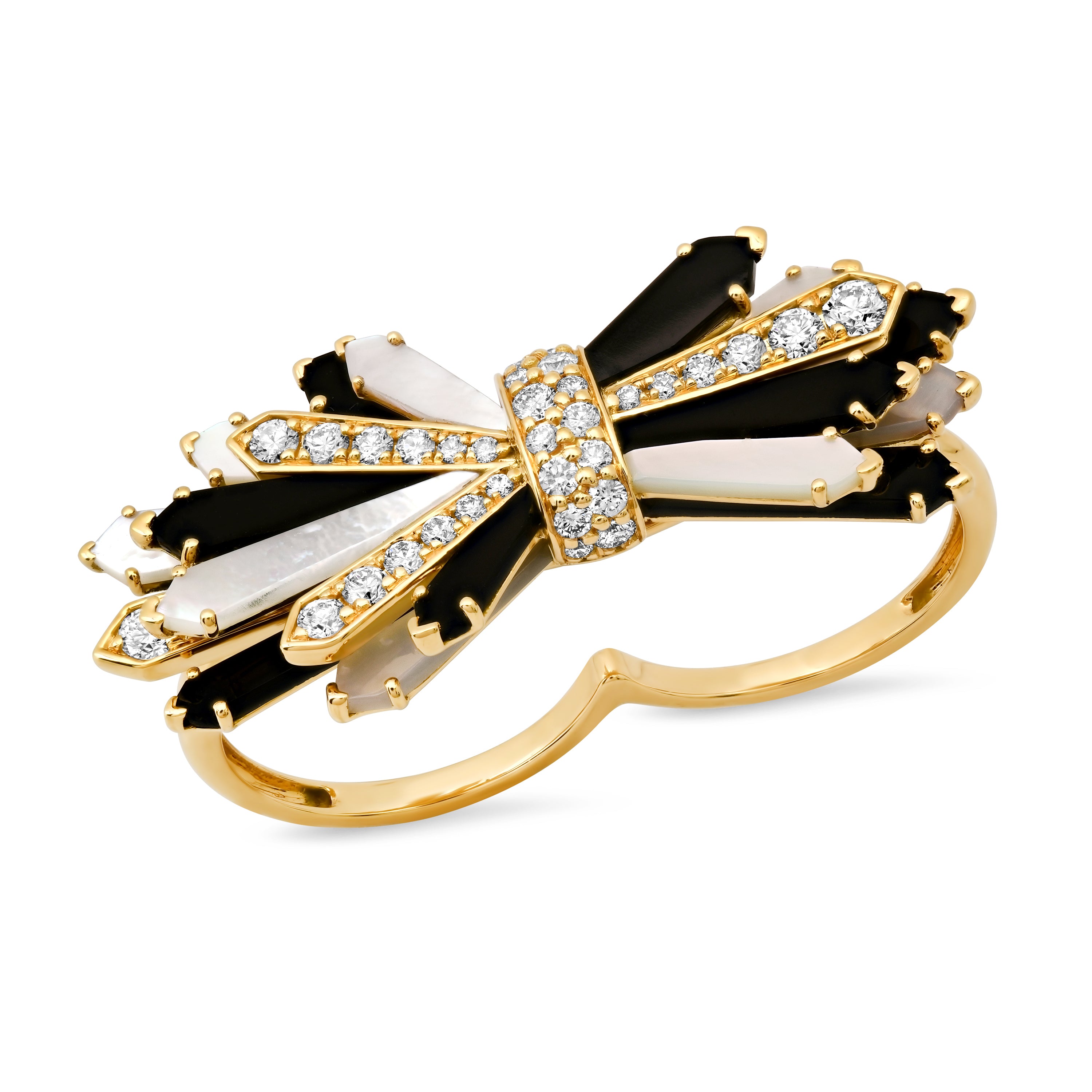 Double Penacho Fan Ring Set - 2 Stylish Combinations for Women | Perfect for Parties, Weddings & Everyday Fashion Accessories