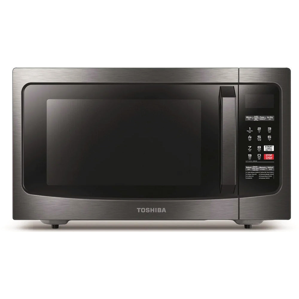 ML EC42S(BS) 42L Microwave Oven - Compact Countertop Microwave with 1000W Power, 10 Preset Cooking Functions, Child Safety Lock - Perfect for Dorms, Apartments & Small Kitchens