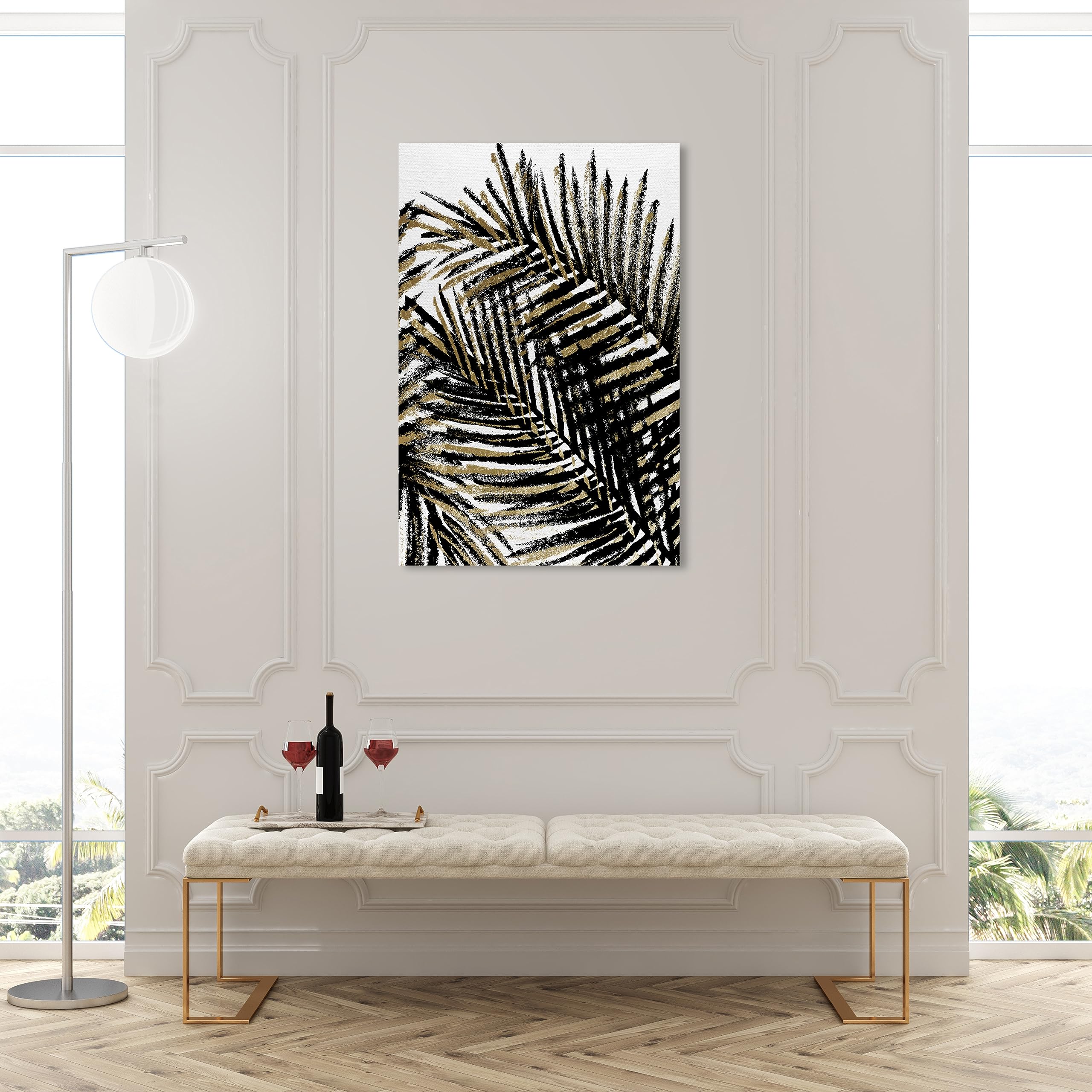 Palm Tree Shadow Canvas Wall Art - 30