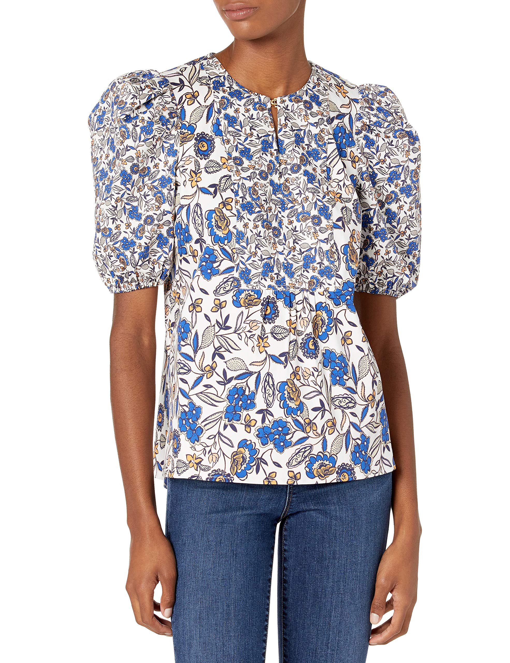 Shoshanna Women's Blouse - Elegant Floral Print Long Sleeve Tops for Work & Casual Wear | Perfect for Office, Date Night & Everyday Outfits