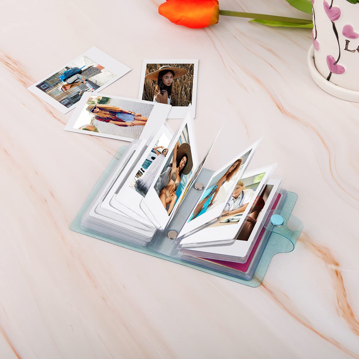 4-Pack 36-Pocket 2x3 Small Photo Album for Fujifilm Instax Mini, Polaroid Snap, Z2300 & Instant Printers - Perfect for Travel, Parties, Weddings & Memory Keeping