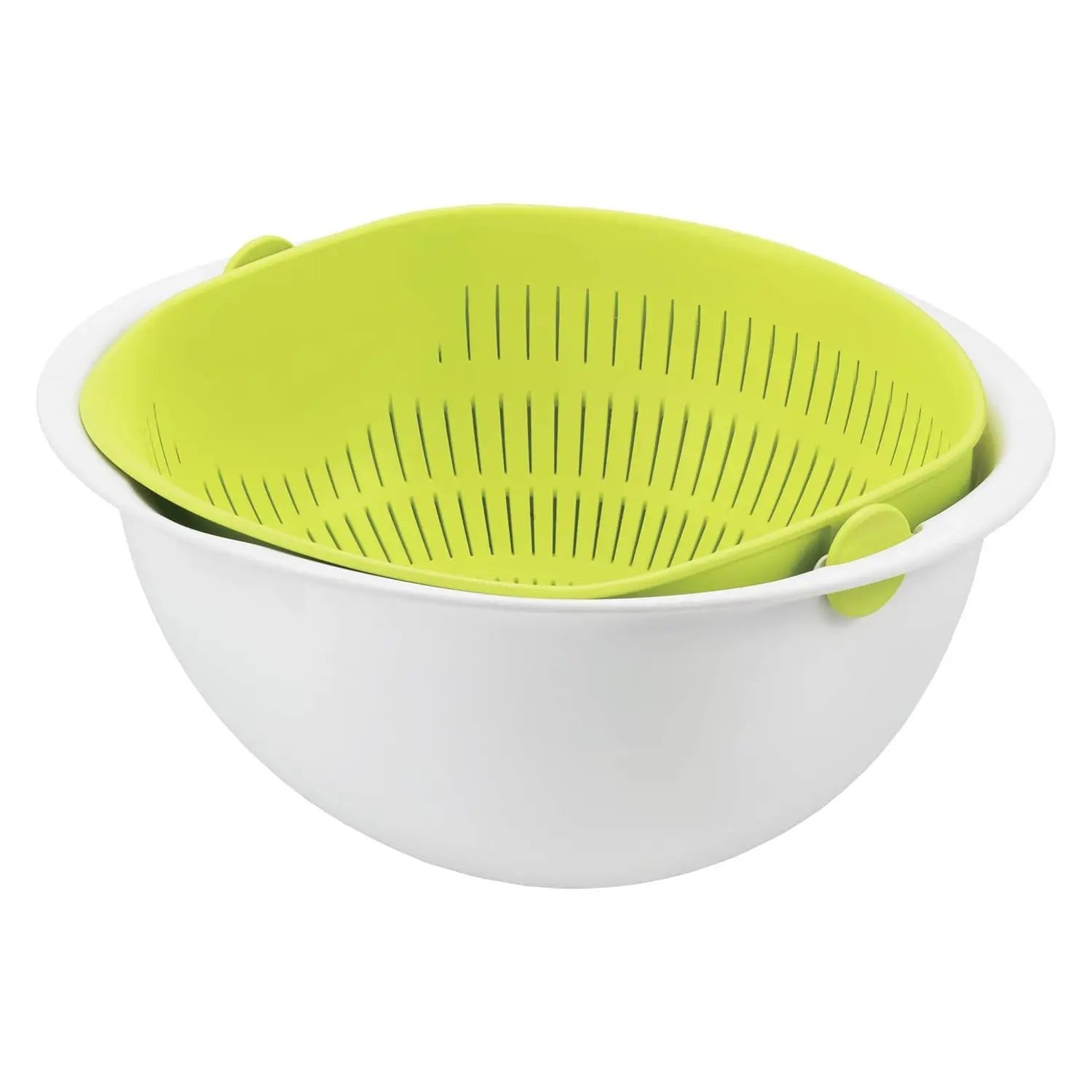 Akebono Premium Polypropylene Colander and Mixing Bowl Set - Durable, BPA-Free Kitchen Essentials for Pasta, Salad, and Food Prep
