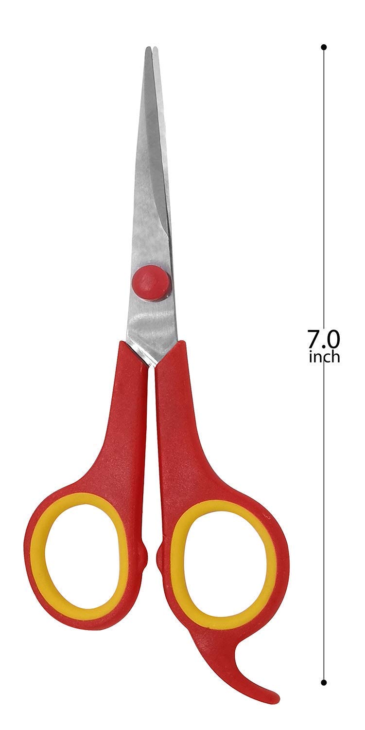 Premium Stainless Steel Multipurpose Scissors & Nail Clipper Set - 2-in-1 Home & Travel Essential for Kitchen, Grooming, Crafts & DIY Projects (Pack of 1)