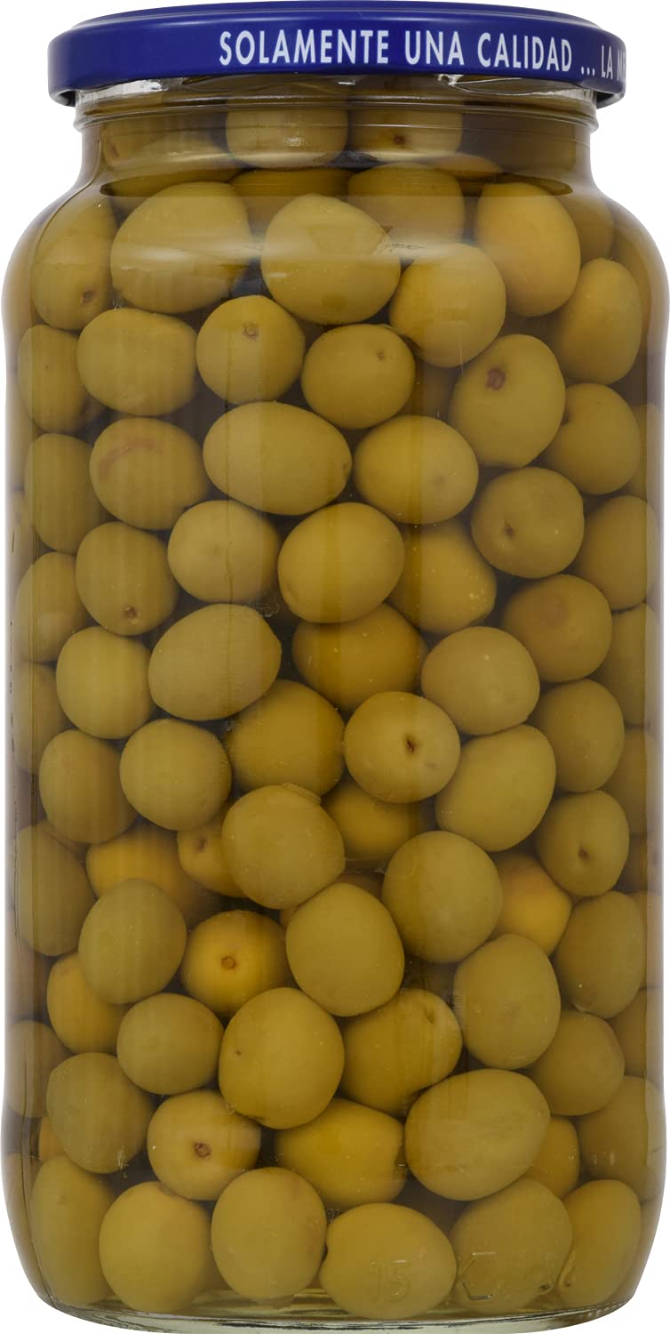 Goya Perdigon Manzanilla Spanish Olives - 20oz Jar | Authentic Spanish Stuffed Olives | Perfect for Tapas, Charcuterie Boards & Mediterranean Recipes
