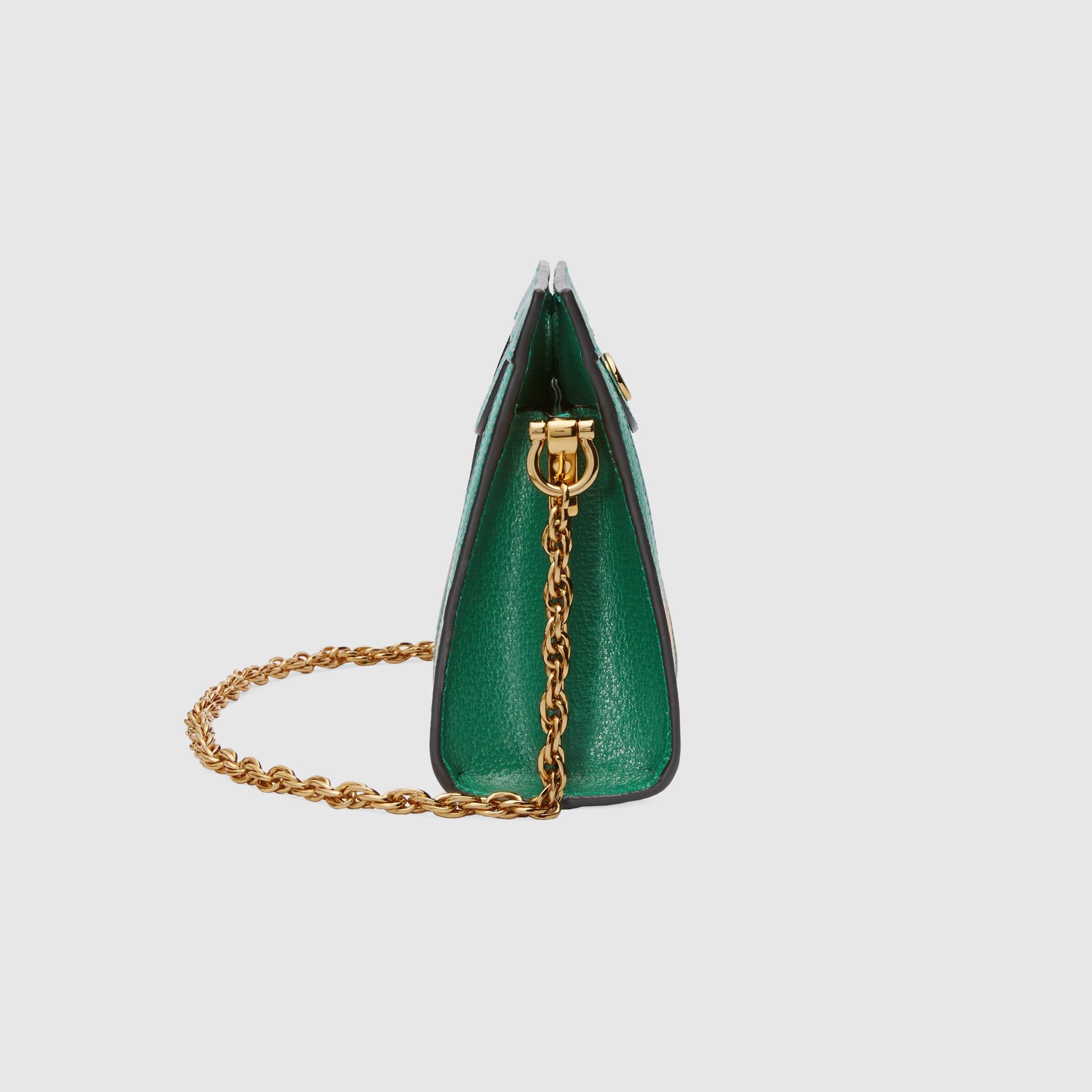 Gucci Ophidia GG Flora Small Shoulder Bag in Green | Luxury Crossbody Bag for Women | Perfect for Date Night, Travel & Everyday Use