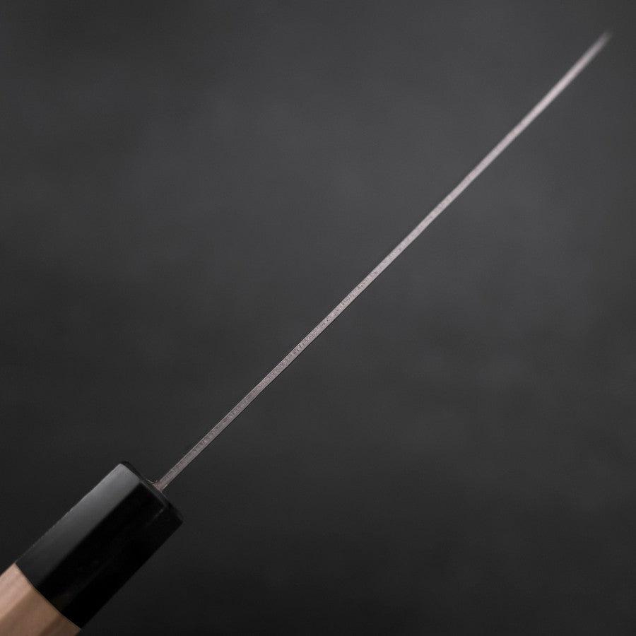 Premium Santoku Knife 165mm - High-Carbon Silver Steel Blade with Nashiji Finish & Buffalo Magnolia Handle - Perfect for Sushi, Vegetables, and Meat Preparation