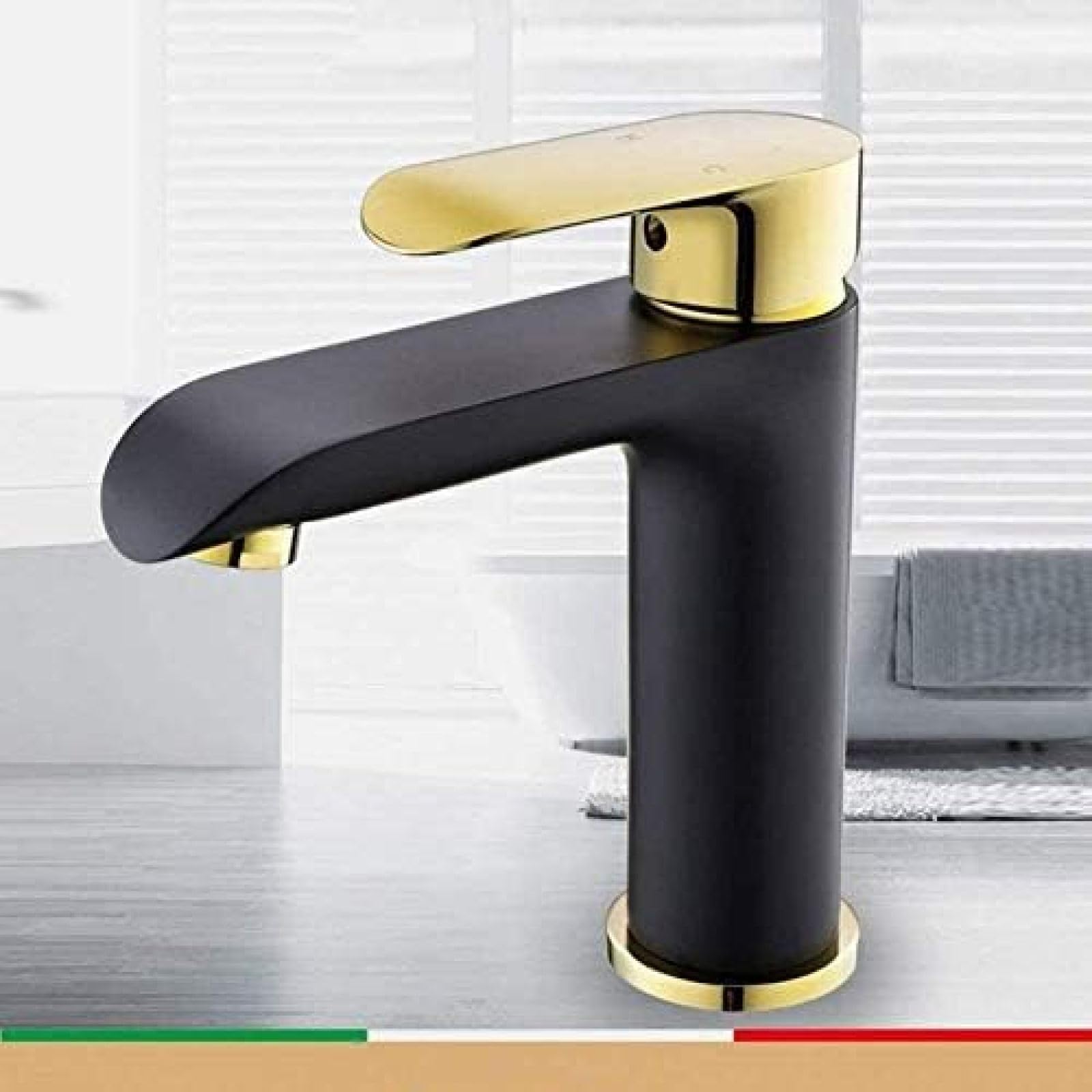 CRJUS Premium Brass Kitchen Faucet - Deck Mounted Waterfall Sink Mixer Tap for Modern Homes | Perfect for Cooking, Washing Dishes & Bathroom Use