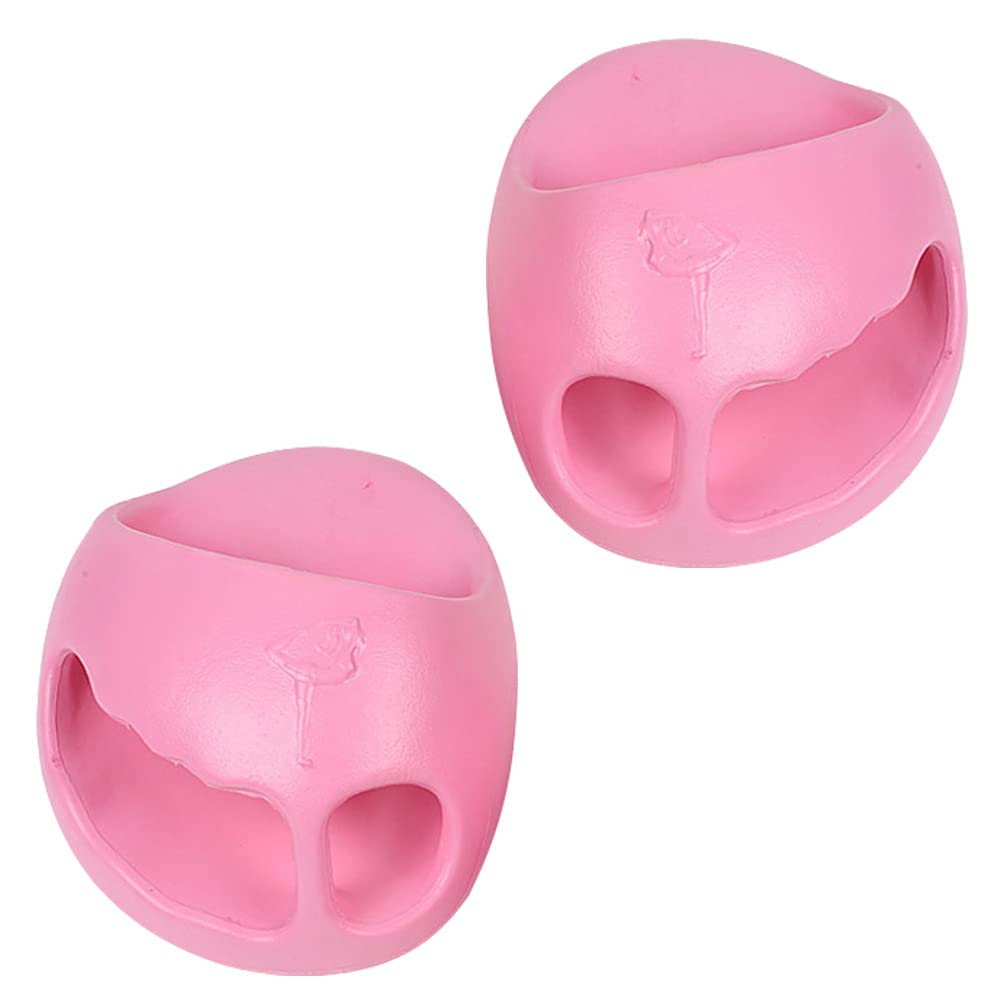 Healifty 2Pcs Pink Dance Half Sole Shoes - Yoga, Massage & Posture Correction Shoes for Women - Perfect for Dance Practice, Yoga Sessions & Foot Therapy