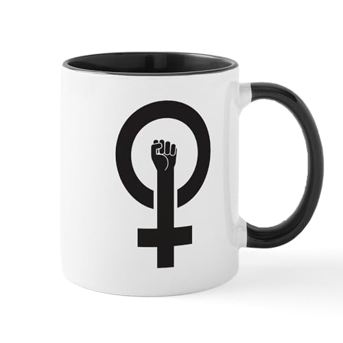 White/Black Inside - Feminist Power Mug