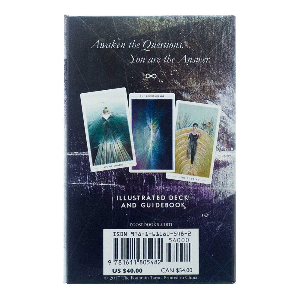 The Fountain Tarot Deck with Guidebook - 78 Illustrated Cards for Divination, Meditation & Spiritual Growth | Perfect for Tarot Readers, Beginners & Collectors