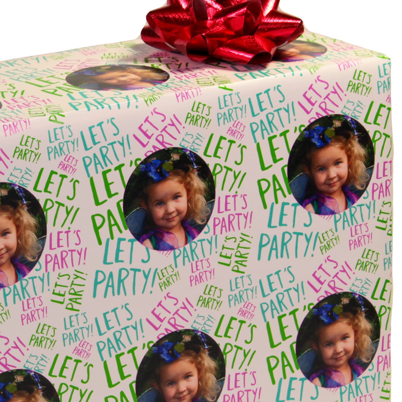 Personalized Gift Wrapping Paper - Custom Birthday Wrapping Paper for Men, Women & Kids - Colorful Unique Cute Design - Perfect for Birthdays, Holidays & Special Occasions