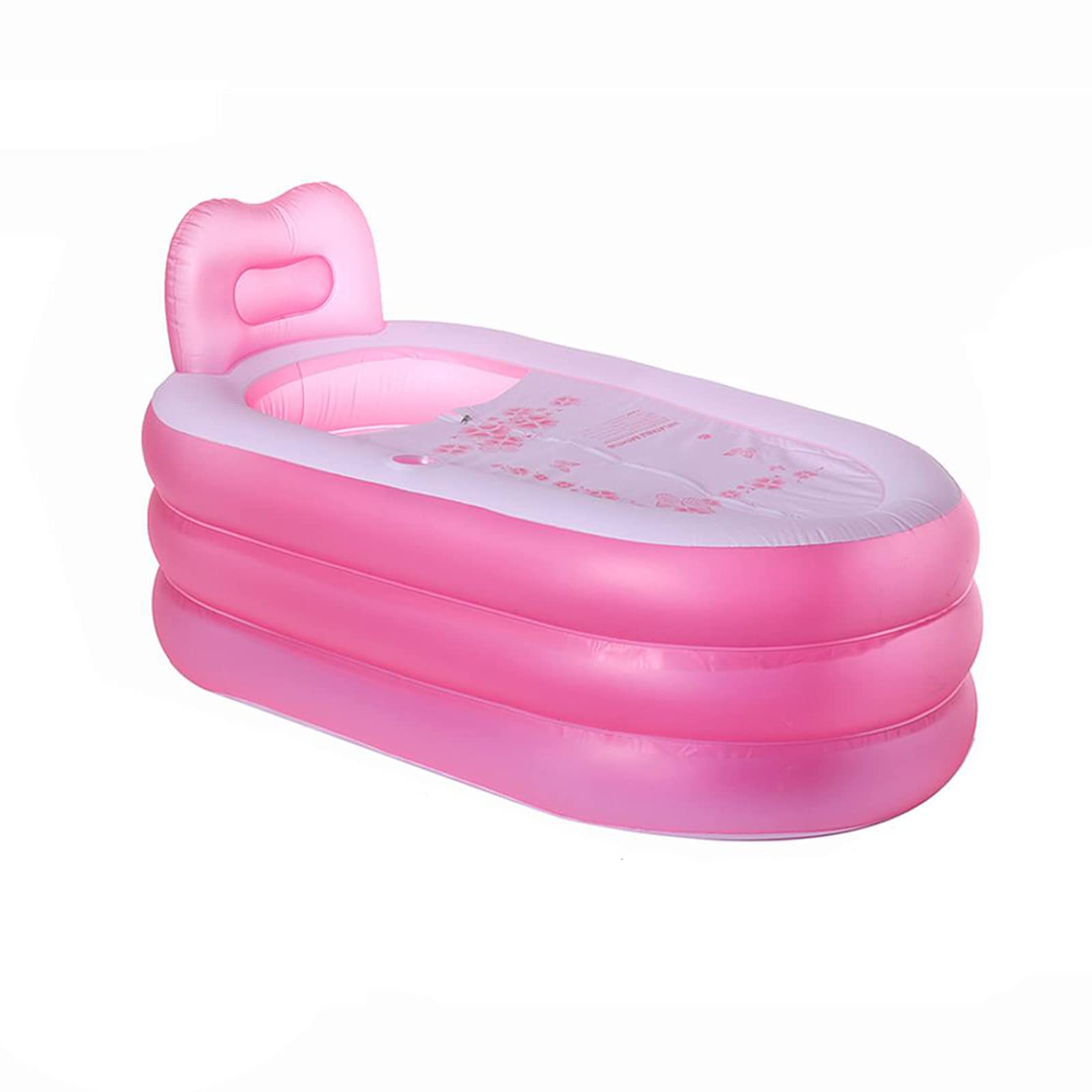**LQPHE Inflatable Portable Bathtub – Foldable Freestanding Spa Tub for Adults & Kids – Hot Bath, Ice Bath, Relaxation – Fits in Shower Stall (Pink, 145x80x70cm) – Perfect for Home Spa, Bathroom Relaxation & Hydrotherapy**