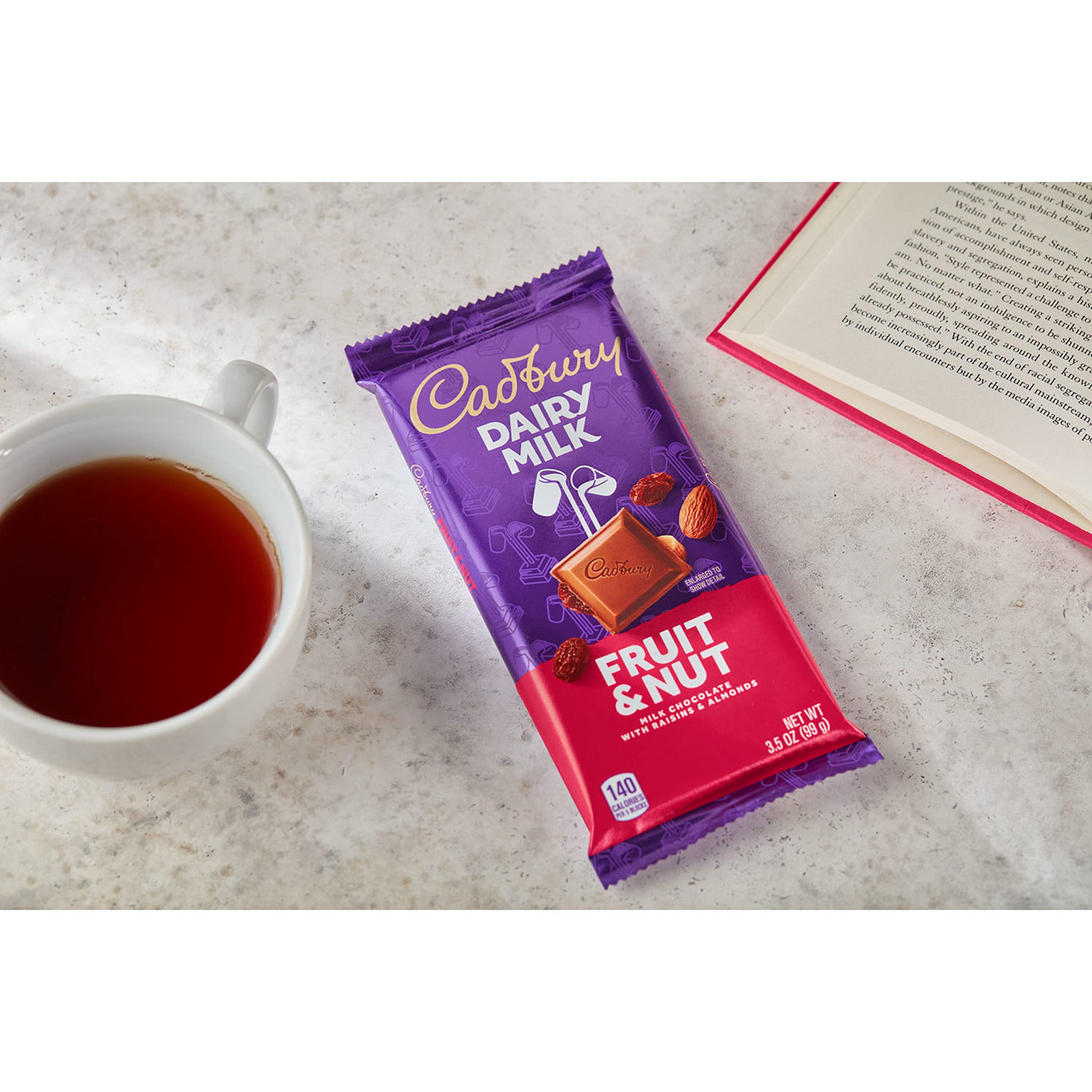 **CADBURY DAIRY MILK Fruit & Nut Milk Chocolate Candy Bar – 3.5 oz (Pack of 1) – Delicious Snack for Parties, Gifts & Everyday Treats**