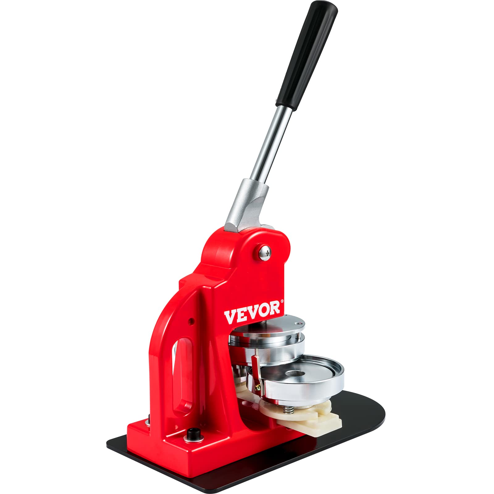 VEVOR 3 Inch (75mm) Button Maker Machine with 500 Pcs Button Parts & Circle Cutter - DIY Badge Press for Custom Pins, Events, Promotions & Crafts