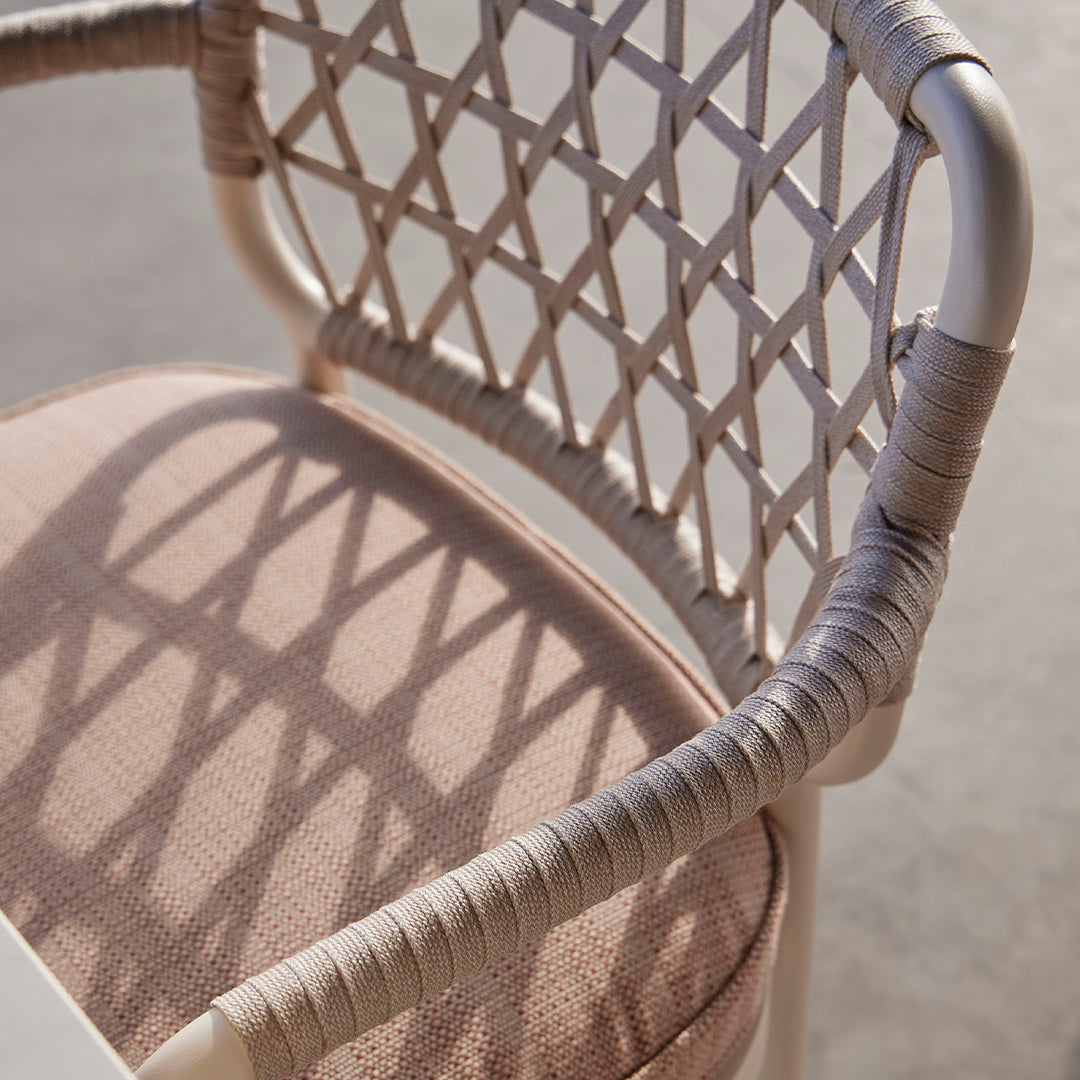 Curio Outdoor Dining Armchair - Weather-Resistant Patio Chair for Garden, Poolside & Restaurant Use