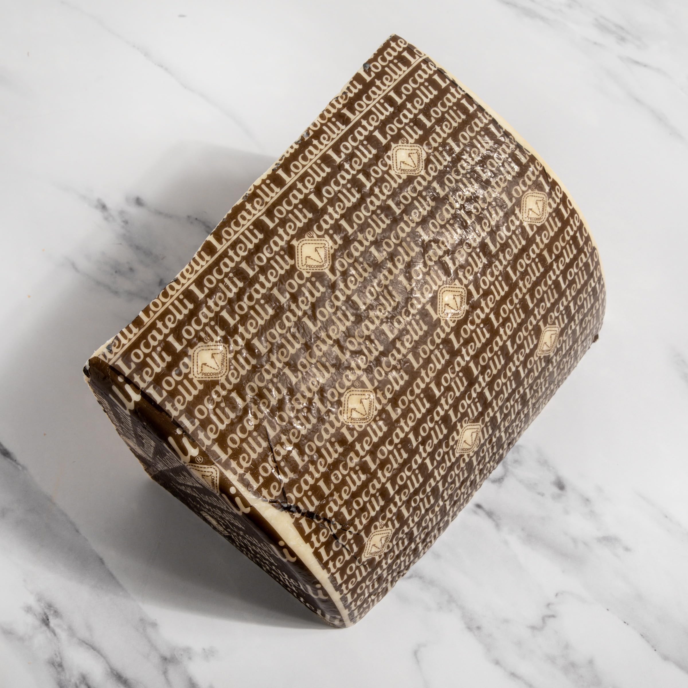 Authentic Locatelli Pecorino Romano Cheese - Aged Italian PDO Protected Hard Cheese | Sharp, Salty Flavor Perfect for Pasta, Risotto, Grating & Cooking | Gourmet Cheese for Italian Dishes, Salads & Charcuterie Boards (5 Pound Cut)