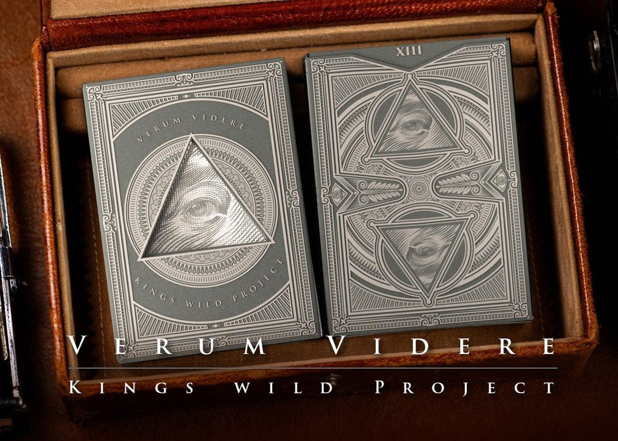 Verum Videre Premium Playing Cards - Elegant Deck for Poker, Magic Tricks & Card Games | Perfect for Parties, Casino Nights & Collectors