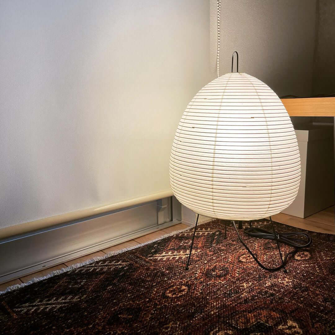 Akari Table Lamp - Modern Japanese Paper Light for Living Room, Bedroom & Office - Soft Ambient Lighting for Home Decor & Relaxation