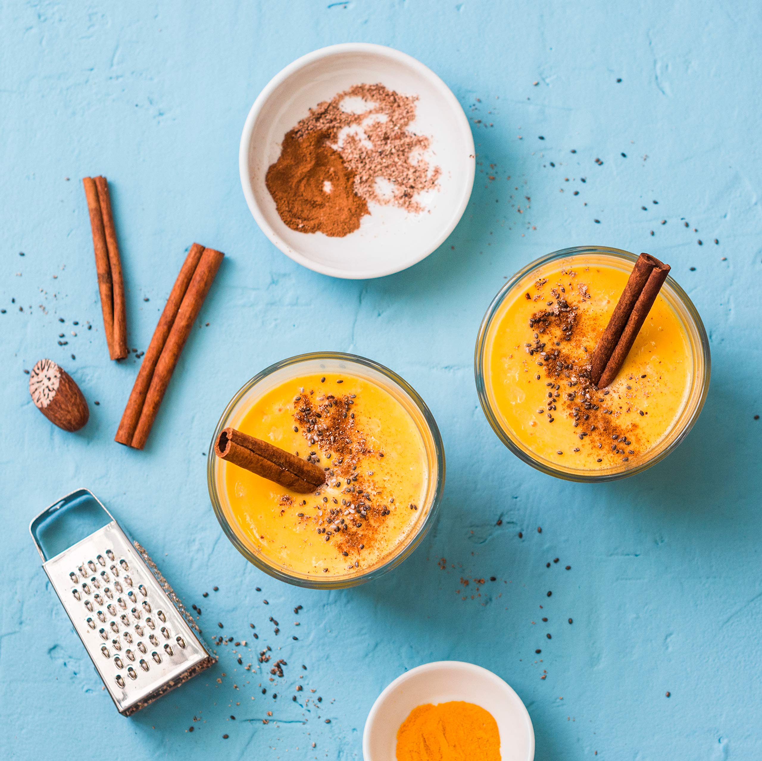 Organic Golden Milk Turmeric Powder with Ginger - All Natural, No Added Sugar, Vegan, Gluten-Free - 3.5 oz for Golden Milk Lattes, Tea, Smoothies & Wellness Drinks - The Spice Hut Premium Spice Blend