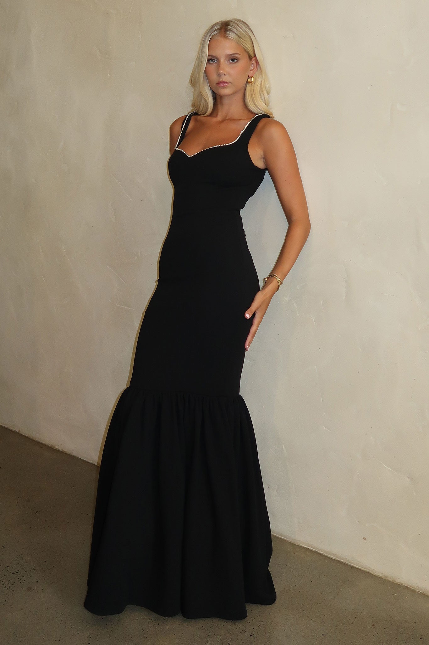 Emberly Maxi Dress for Women - Elegant Black Long Summer Dress | Perfect for Beach, Vacation & Casual Outings