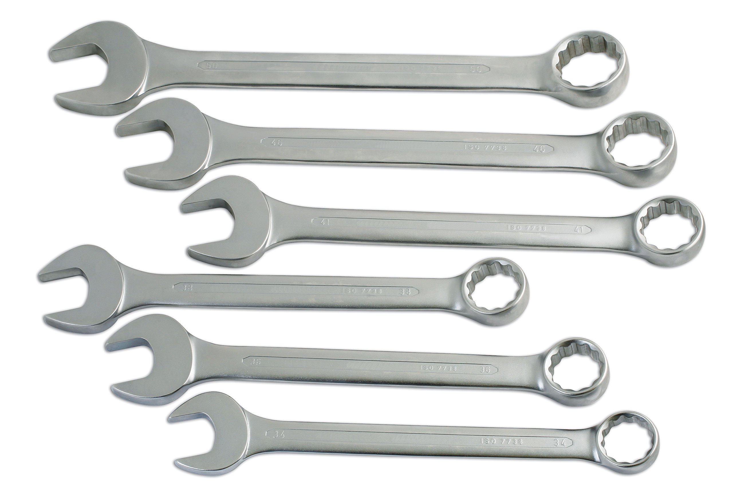Laser 4887 Jumbo Combination Spanner Set 6pc - Professional Metric Wrench Kit for Automotive & DIY Repairs | Perfect for Mechanics, Home Improvement & Industrial Use