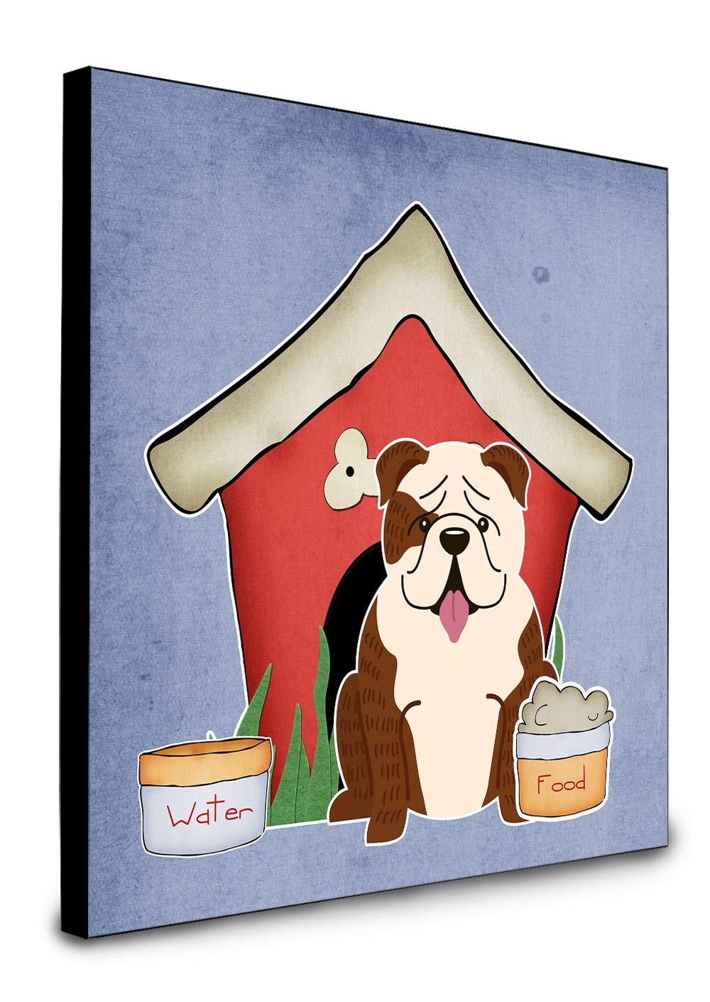 Caroline's Treasures English Bulldog Wall Art - Brindle & White Dog House Collection Panel Decor for Home & Office | Perfect for Pet Lovers & Animal Themed Rooms