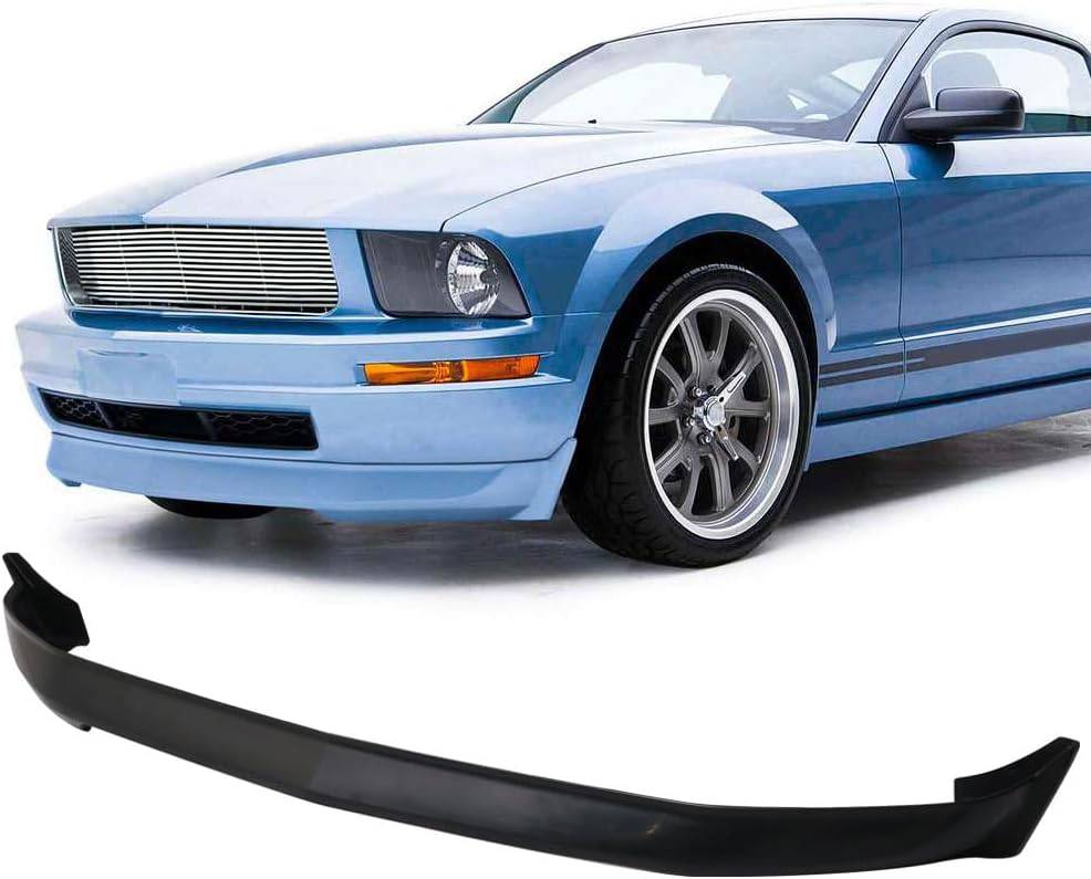 2005-2009 Ford Mustang V6 3C Style Front Bumper Lip Chin Spoiler - Durable PU Material for Enhanced Aerodynamics & Sporty Look - Perfect for Street Racing & Car Shows
