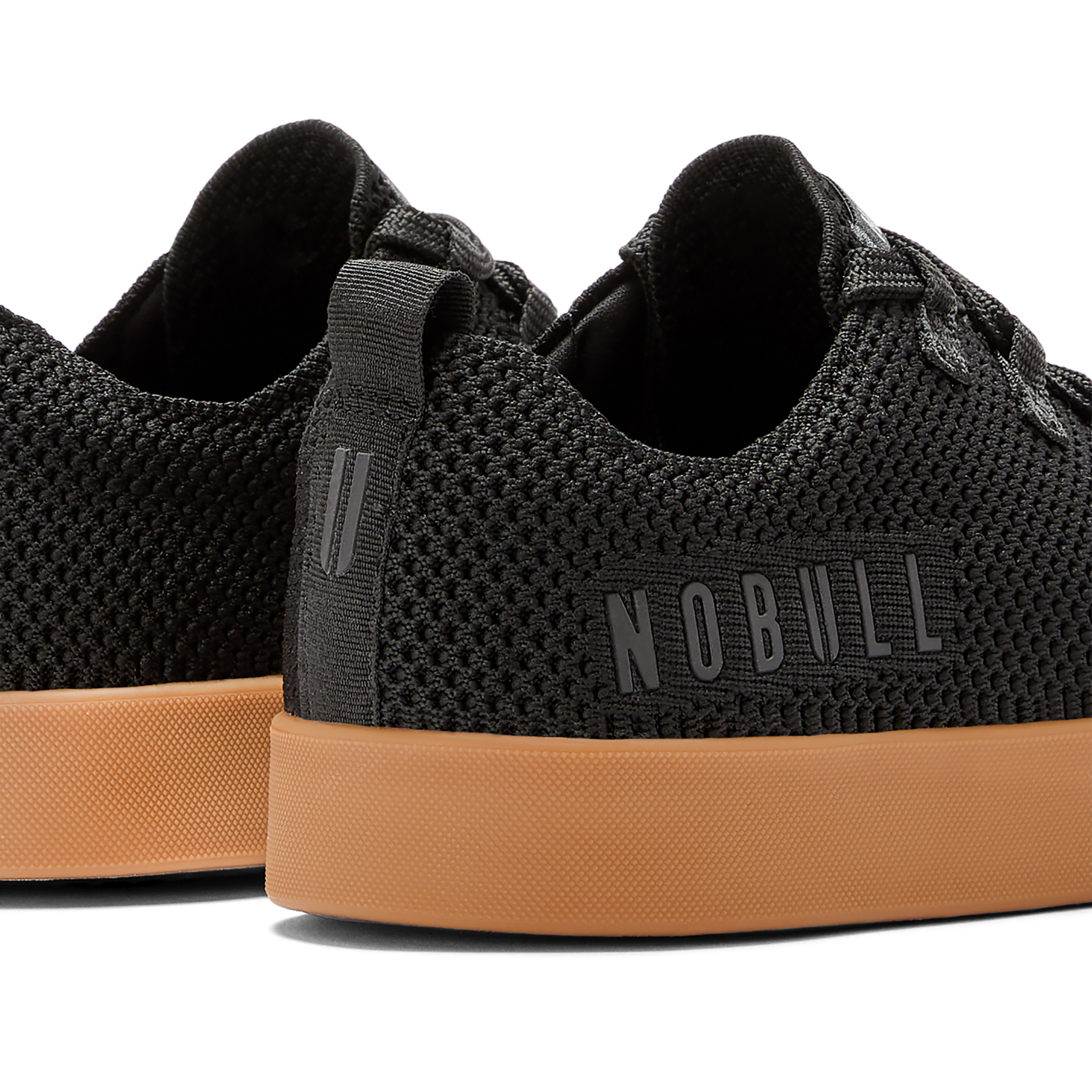 Men's Black Gum Sole Knit Sneakers - Comfortable Casual Shoes for Walking, Running & Everyday Wear