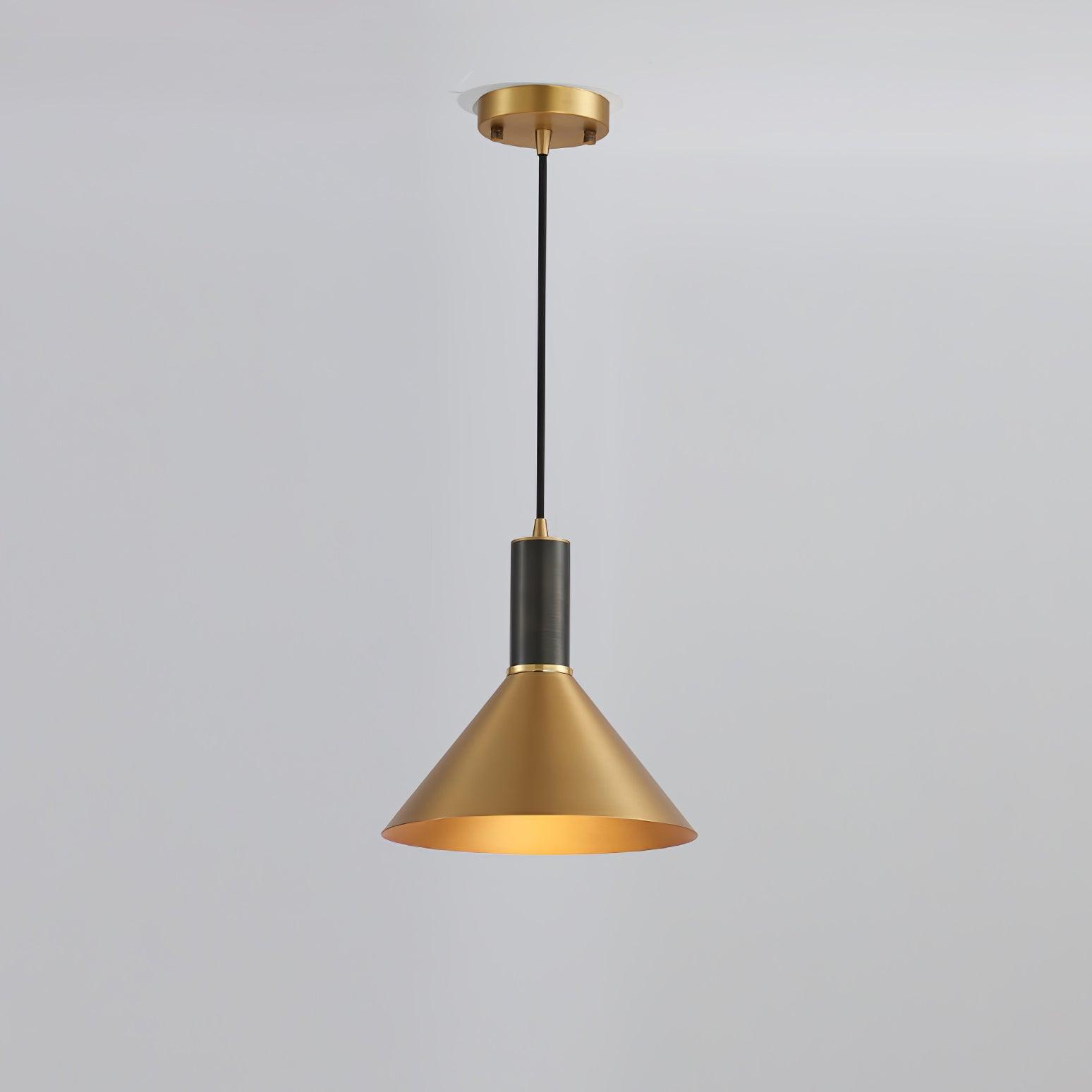 Modern Cone Pendant Lamp - Sleek Minimalist Hanging Light Fixture for Dining Room, Kitchen Island & Bedroom Decor | Adjustable Height, E26 Base, Indoor Use