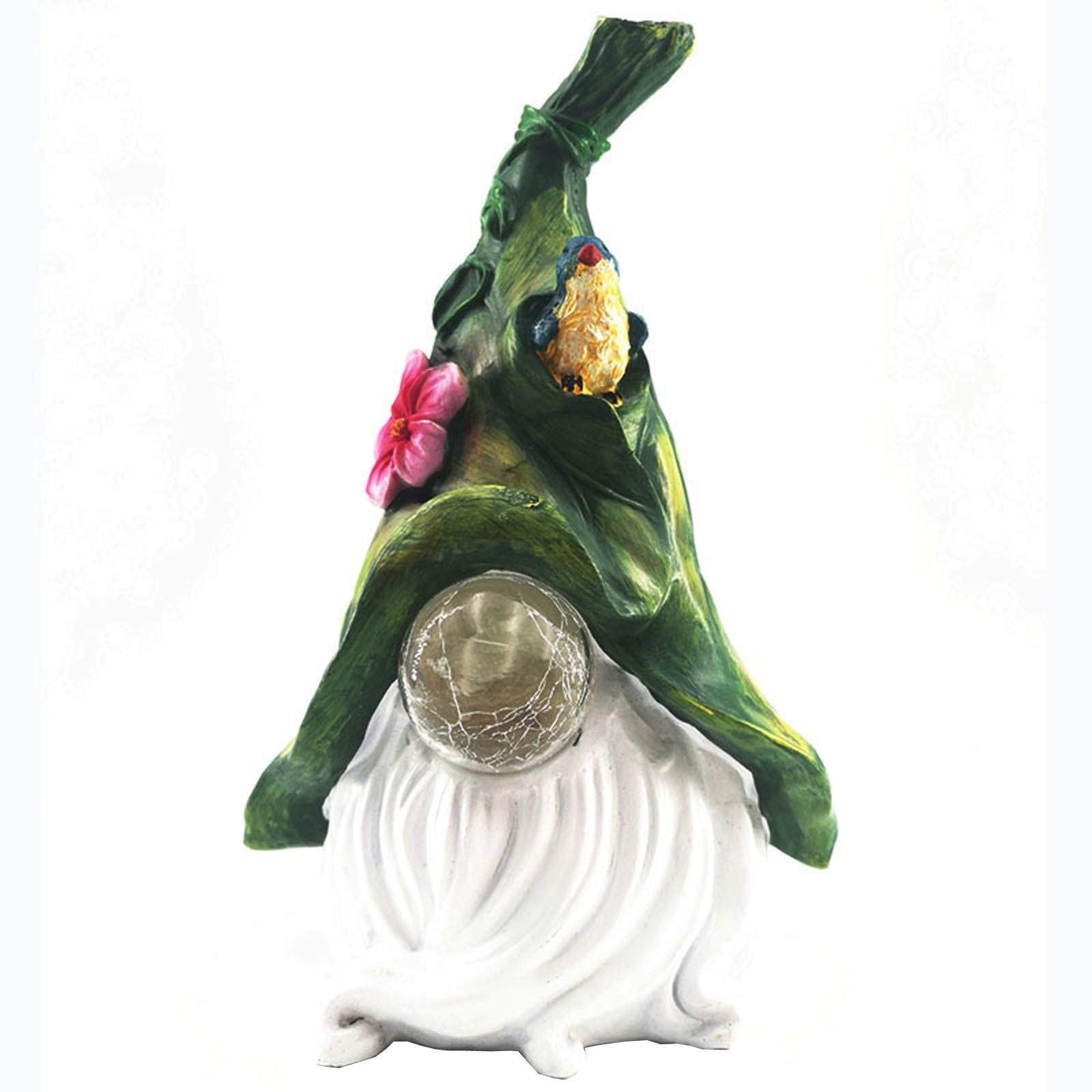 Solar LED Dwarf Statue - Colorful Resin Garden Decor with Lights for Patio, Lawn, Greenhouse & Shelves | Outdoor Decoration for Yard, Garden Party & Home Décor