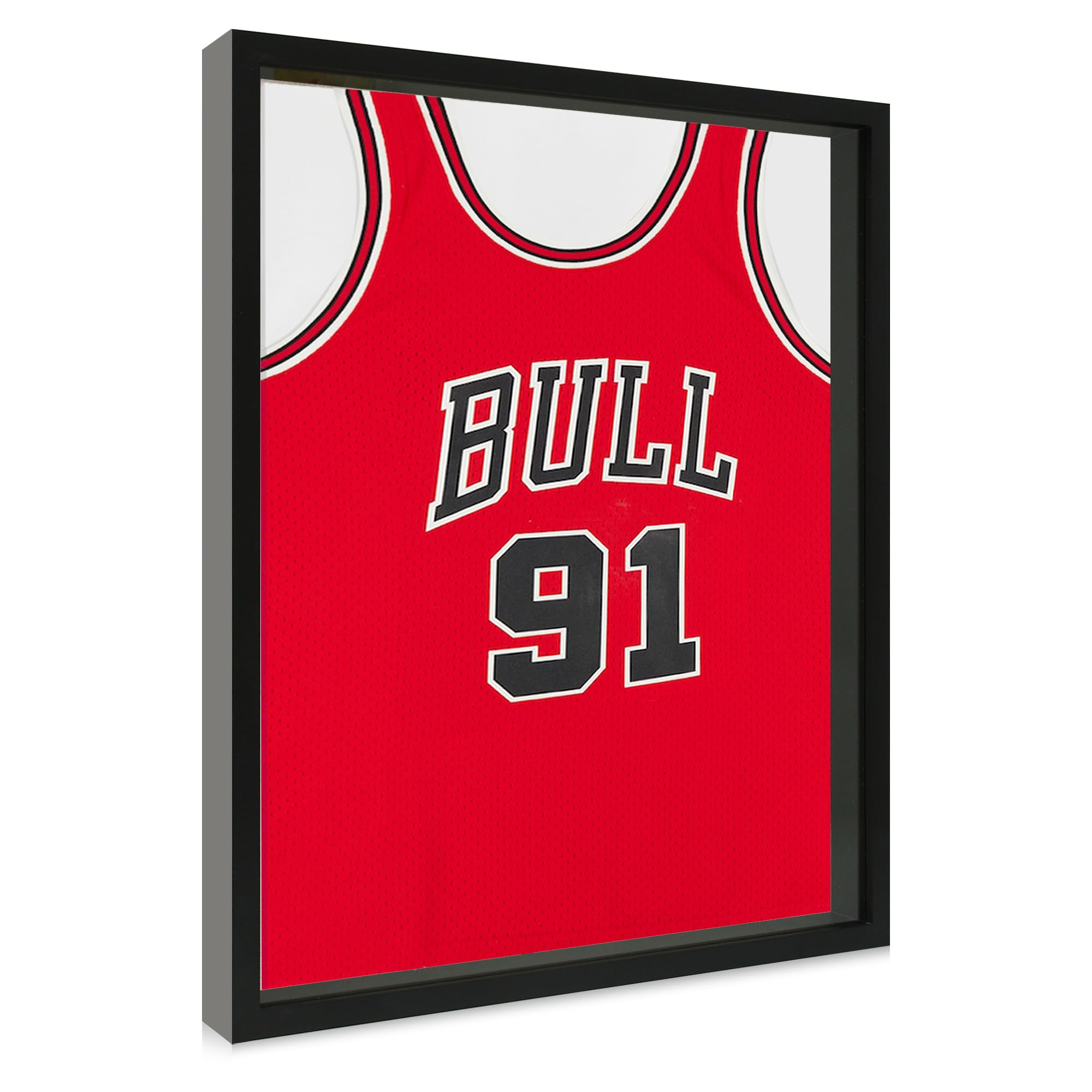 16x20 Large Shadow Box Picture Frame with Soft Linen Back - Black Wooden Youth Jersey Display Case with Tempered Glass - Perfect for Kids Sports Memorabilia, Wall Display & Home Decor