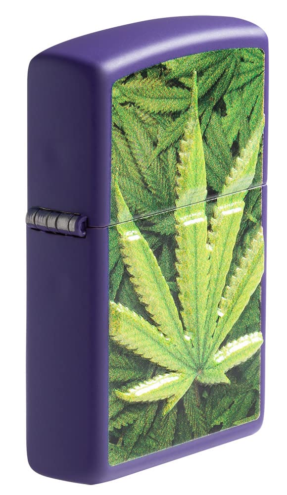 Zippo Leaf Design Windproof Lighters - Classic Refillable Metal Lighter for Outdoor Camping, Hiking & Everyday Use