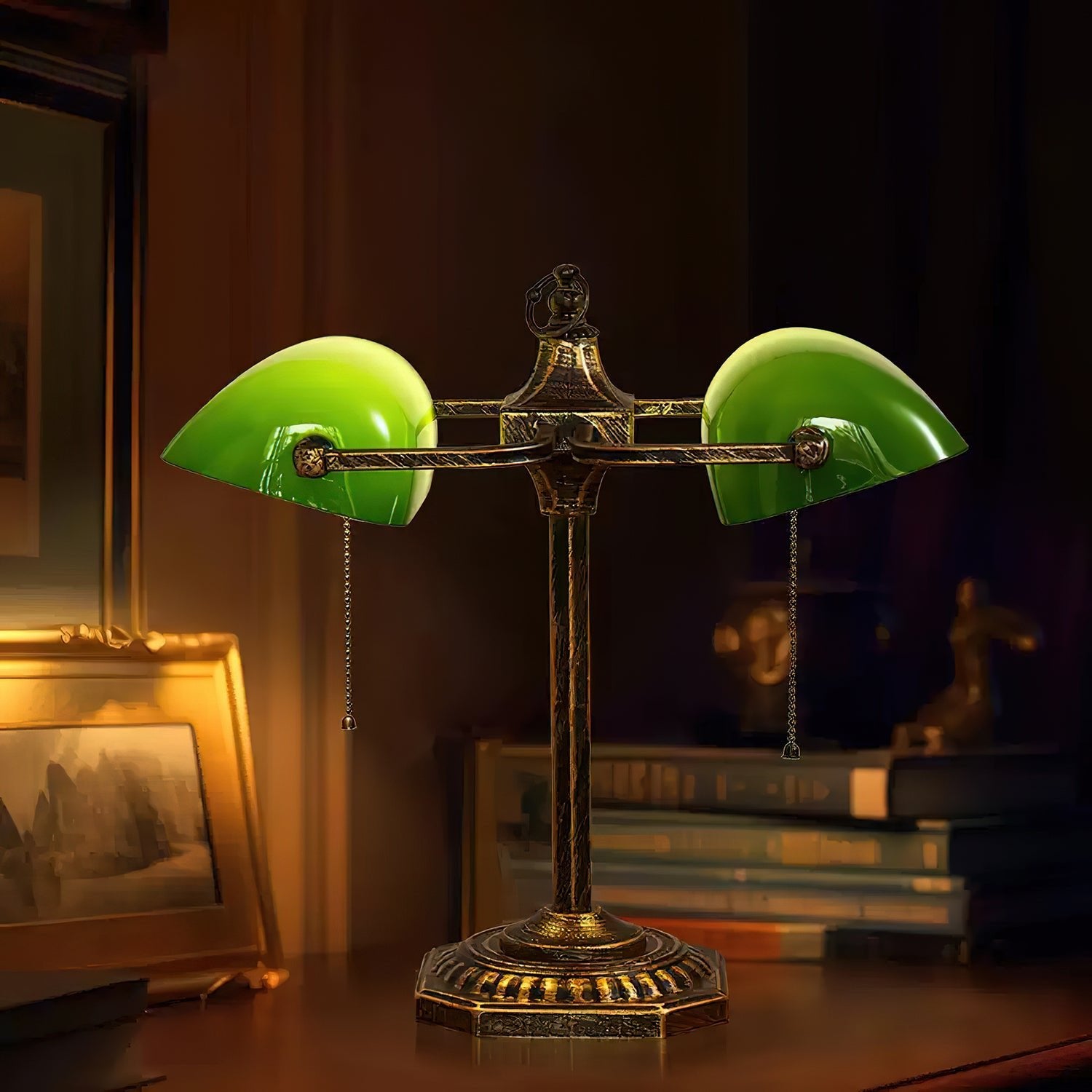 Elegant Jade Collection Table Lamp - Handcrafted Home Decor for Living Room, Bedroom & Office - Perfect for Reading, Relaxing & Creating Ambiance