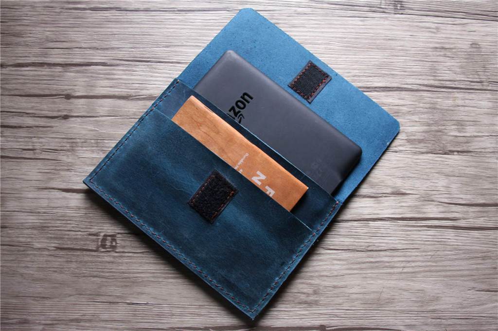 Premium Leather Kindle Voyage Cover Case - Slim Protective Sleeve for Amazon E-Reader | Perfect for Travel, Work & Home Reading
