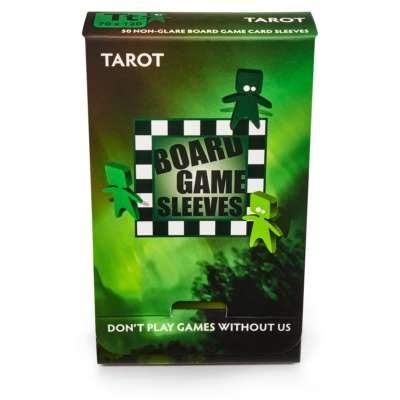 5 Packs Arcane Tinmen Non-Glare Board Game Sleeves - 50 Count Tarot Size Card Protectors for MTG, Yu-Gi-Oh! & Collectible Card Games - Premium Value Bundle for Game Nights & Card Protection
