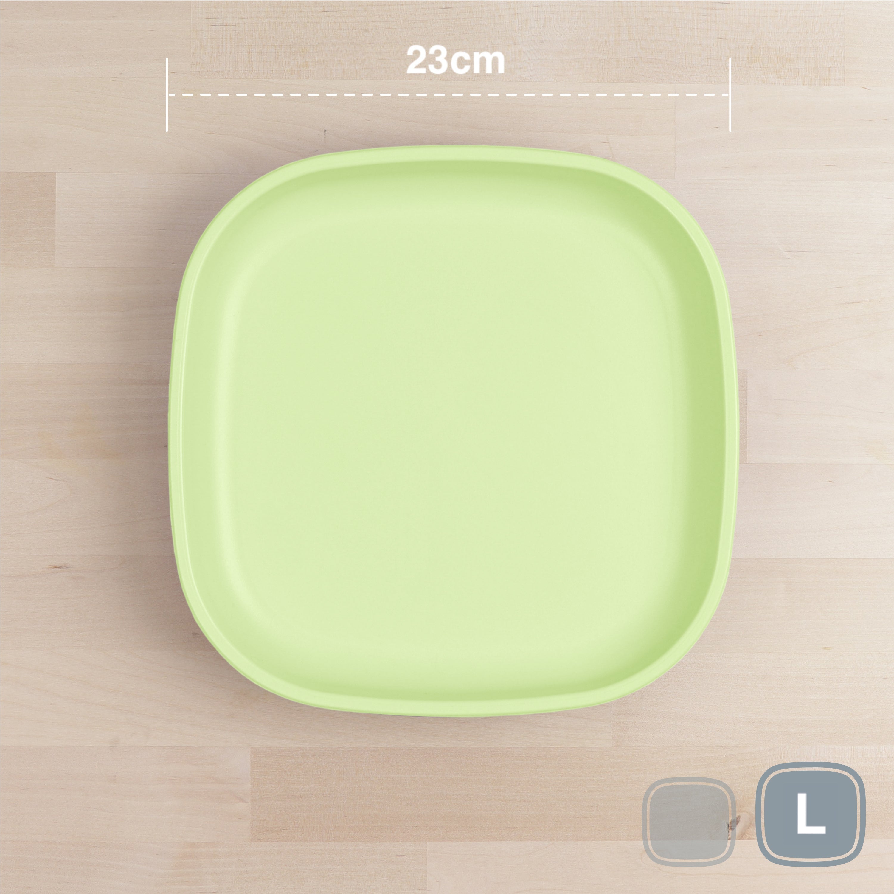 RePlay Recycled Plastic Flat Plate - Large, Durable & Eco-Friendly Dinnerware for Everyday Meals, Picnics, and Outdoor Dining