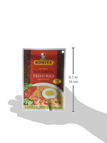 Kokita Hot Fried Rice Seasoning Mix - 1.4oz (Pack of 36) | Authentic Asian Flavor | Perfect for Stir Fry, Rice Dishes & Meal Prep