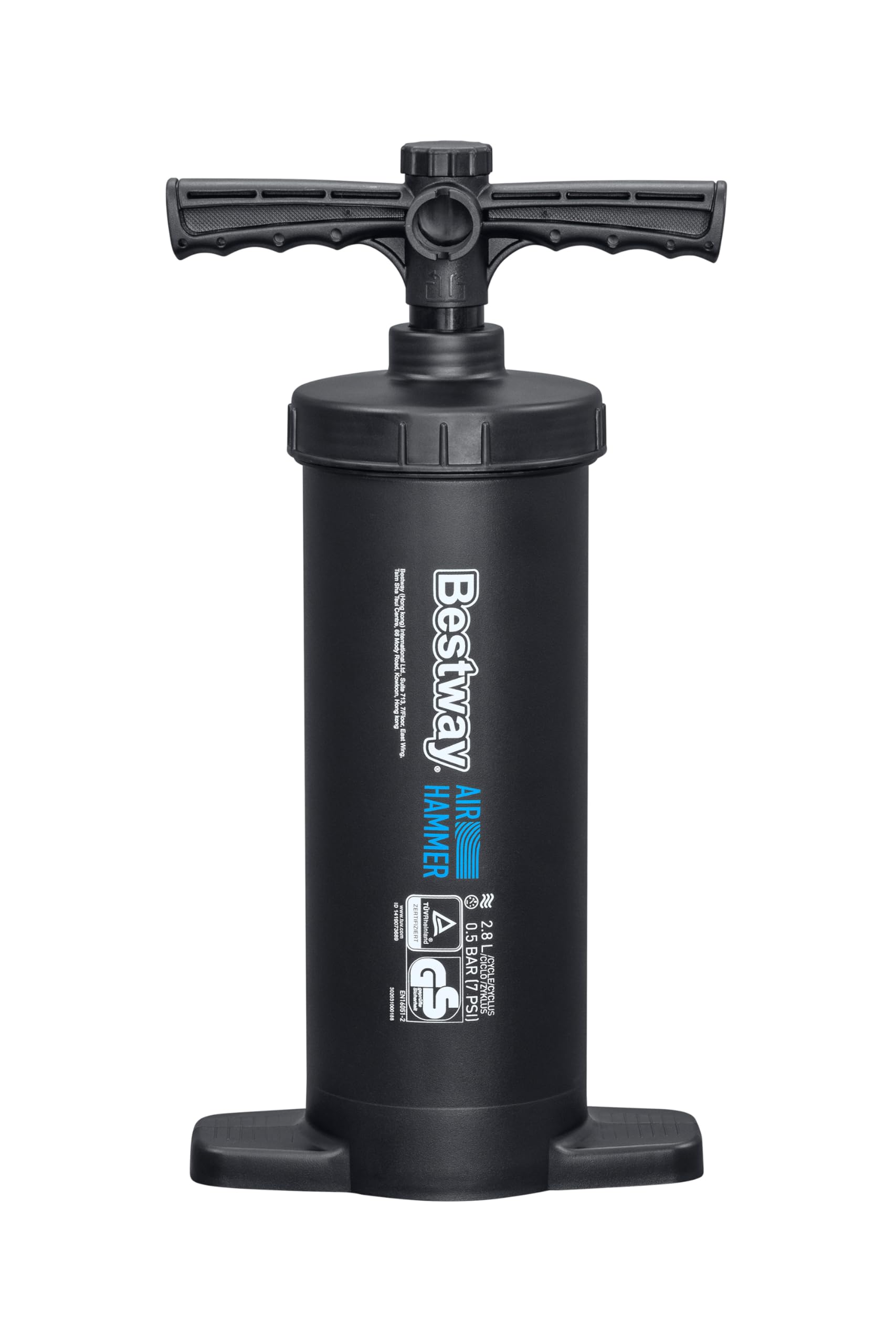 Bestway Air Hammer Double Acting Pump 2,800 ml – High-Pressure Air Pump for Inflatable Pools, Boats, and Air Mattresses – Perfect for Outdoor Camping, Beach Trips, and Water Sports
