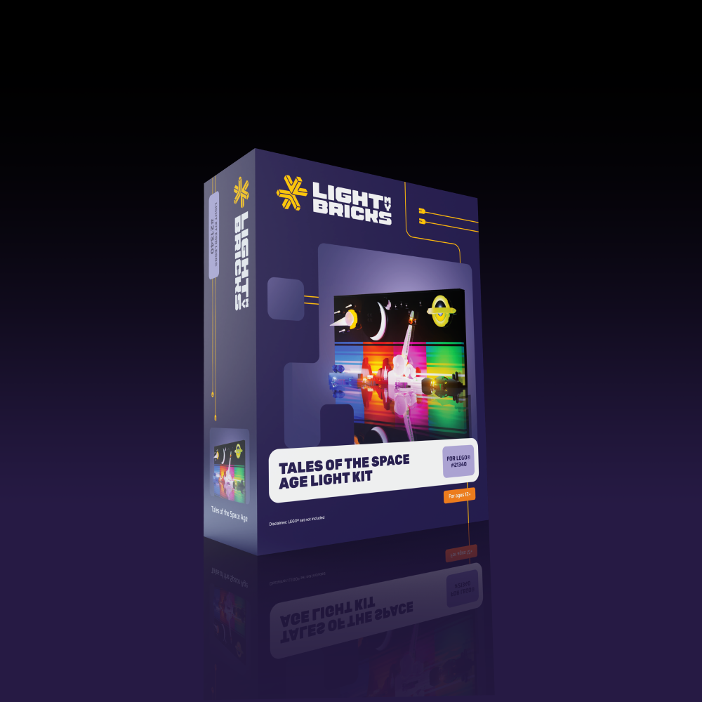 LEGO® Tales of the Space Age #21340 Light Kit - DIY Building Blocks Lighting Set for Space-Themed Models - Perfect for Home Display, Gift Giving & LEGO® Enthusiasts