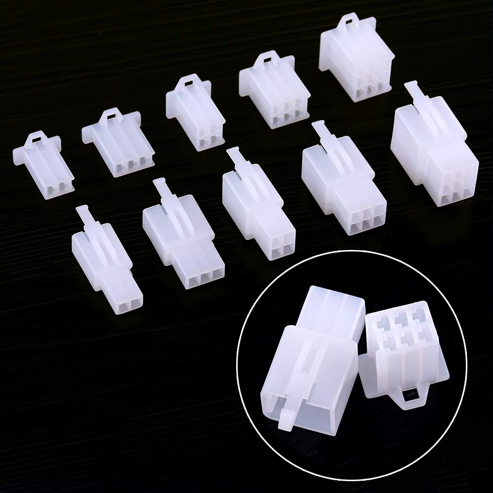 Swpeet 700Pcs & 580Pcs 2.8MM Automotive Electrical Wire Connectors Kit - Car, Truck, Motorcycle Wiring Repair & Electrical Projects
